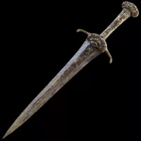 Weathered Keen Straight Sword