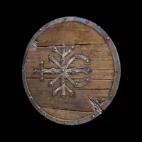 Poison Riveted Wooden Shield