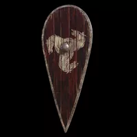 Blood Horse Crest Wooden Shield