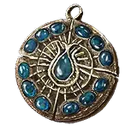 Cerulean Amber Medallion +3