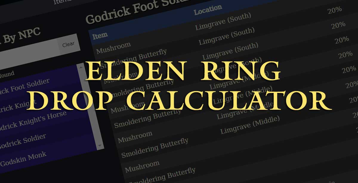 Elden Ring-Drop Calculator